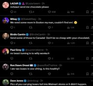 Fans and creators react to Feastables selling out (Image via X)